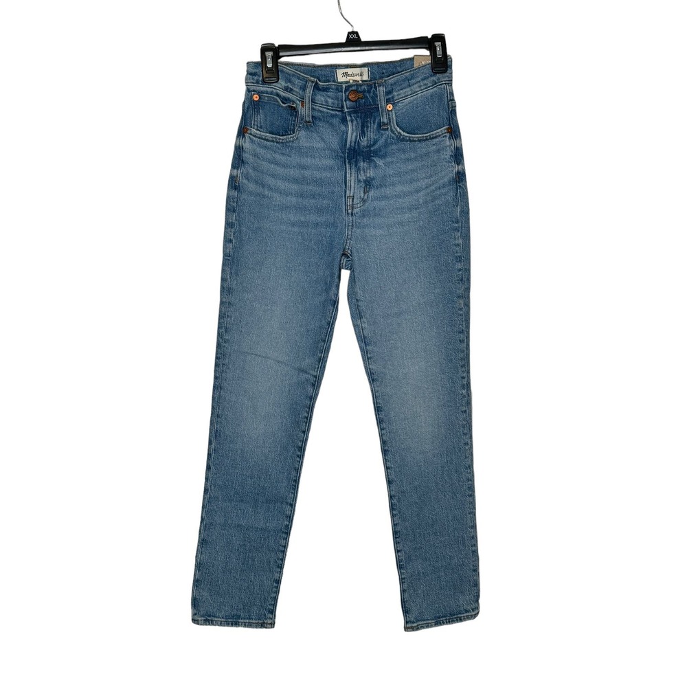 Madewell Women Jeans The Perfect Vintage Hi-Rise Straight‎  Mid Wash Crop 25 NWT